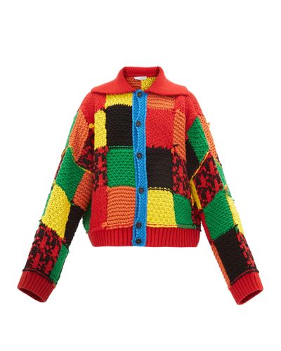 jw anderson patchwork cardigan