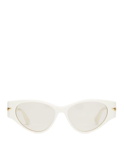 bottega veneta sunglasses white