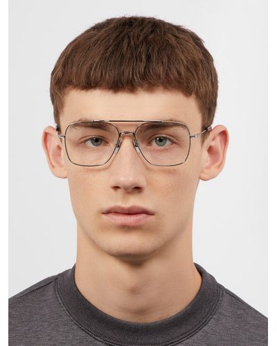 Dita Eyewear Flight Seven Aviator Metal Optical Glasses in Silver  (Metallic) for Men - Lyst