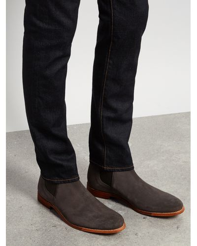 Ansigt opad Imperialisme Lave om Grenson Declan Suede Chelsea Boots in Grey (Gray) for Men - Lyst