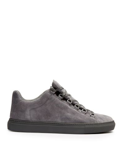 balenciaga arena suede grey