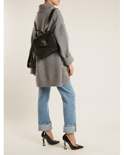 ysl quilted backpack