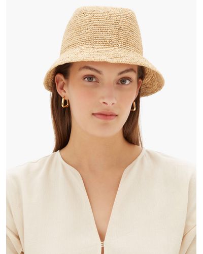 gucci straw bucket hat