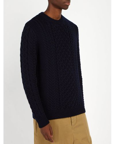 sunspel cable knit