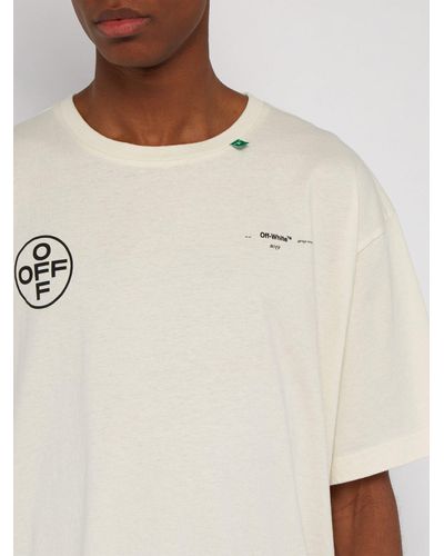 Off-White c/o Virgil Abloh Stencil Arrow Print Cotton T Shirt for Men 