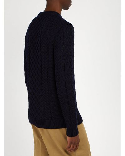 sunspel cable knit