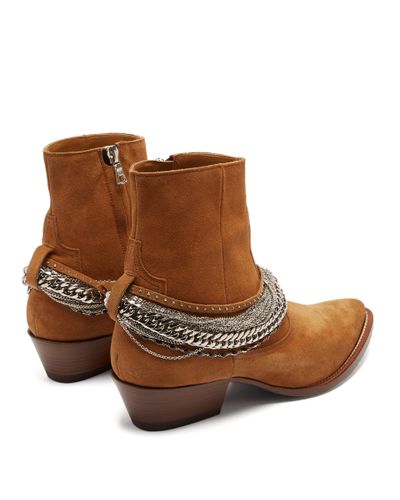 amiri western chain boot