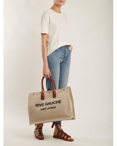 rive gauche canvas tote