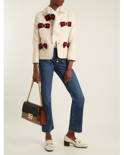 gucci padlock gg supreme medium shoulder bolsa