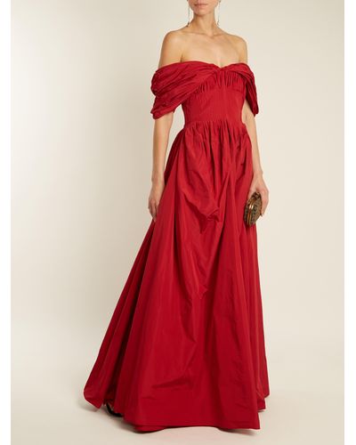 brock collection red dress