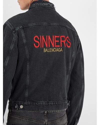 balenciaga sinners denim jacket Off 73 