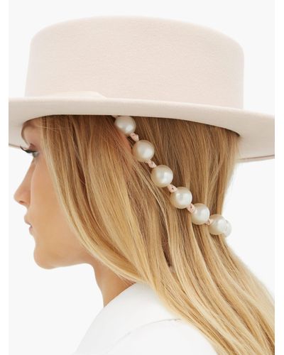 Maison Michel Kiki Faux Pearl-strap 