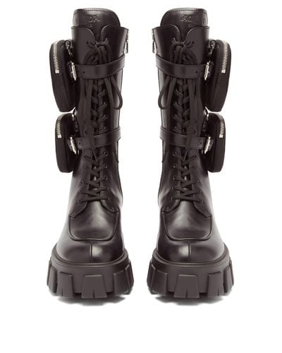 prada combat boots with removable pouch price