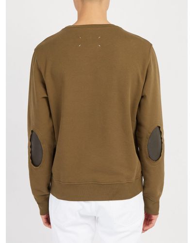 maison margiela elbow patch sweatshirt