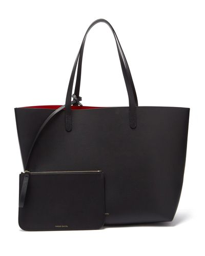 black bag with red inside