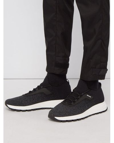 knit sneakers prada