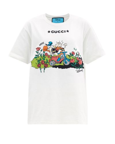 Gucci コットン X Disney ドナルドダック コットンtシャツ カラー 