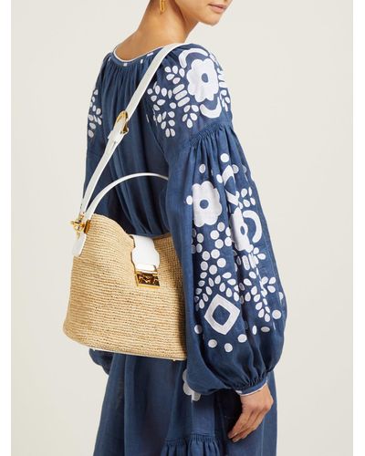 mark cross raffia bolsa