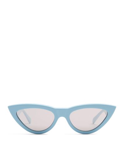 Lunettes De Soleil œil De Chat En Acetate Celine En Coloris Bleu Lyst