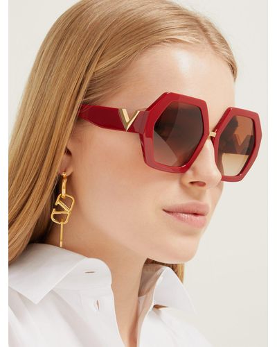 large hexagon sunglasses