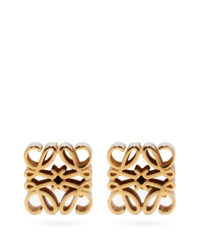 Loewe Anagram Stud Earrings in Gold (Metallic) | Lyst