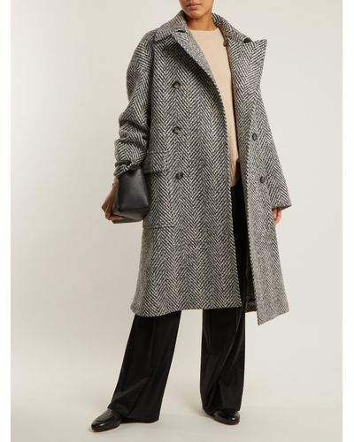 herringbone winter coat