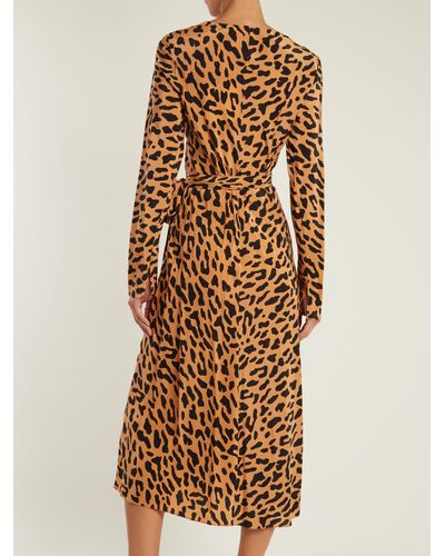 dvf leopard dress