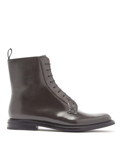 Church's Alexandra Patent-leather Boots in Dark Grey (Gray) - Lyst