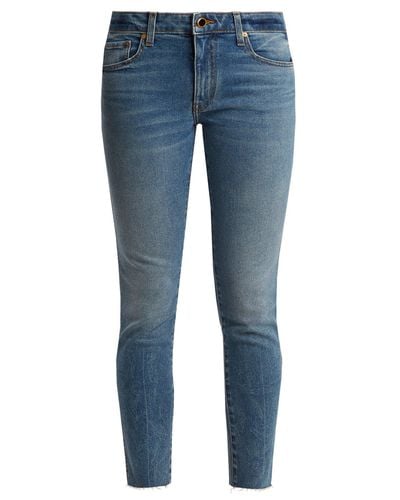 Khaite Denim Alissa Mid Rise Slim Leg 
