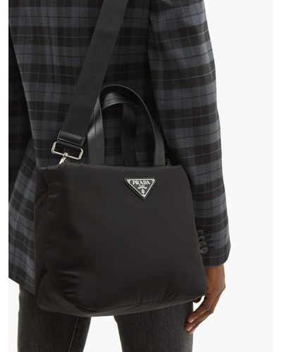 prada padded nylon tote