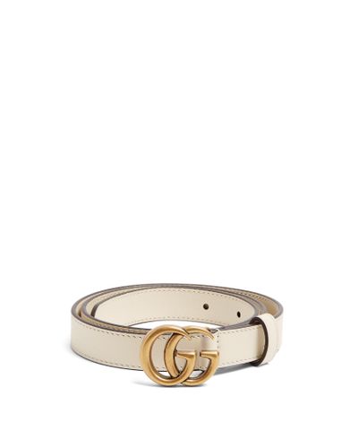 cream gucci belt