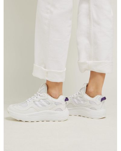 Eytys Jet Turbo Exaggerated Sole Leather Trainers in White - Lyst