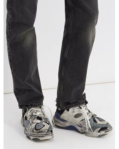 Vetements x reebok genetically modified leather trainers Clearance