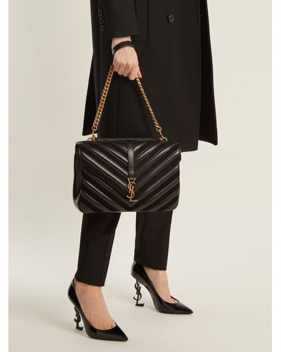 college large in matelassé leather