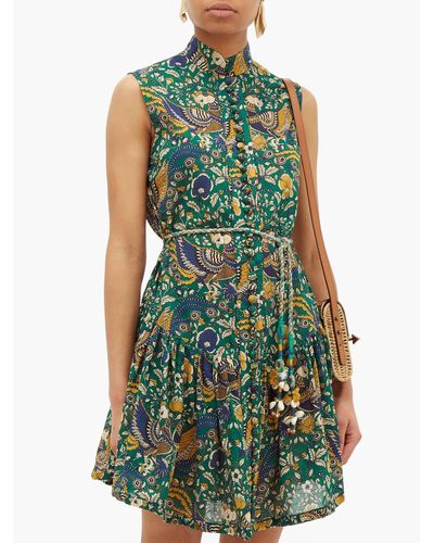 zimmermann green dress