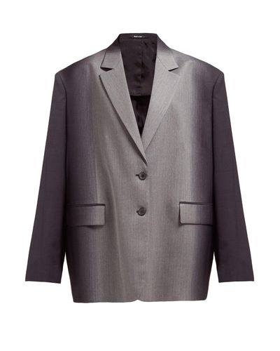 Maison Margiela Oversized Dégradé Wool Blazer in Grey (Gray) | Lyst Maison Margiela Oversized Dégradé Wool Blazer in Grey (Gray) | Lyst
