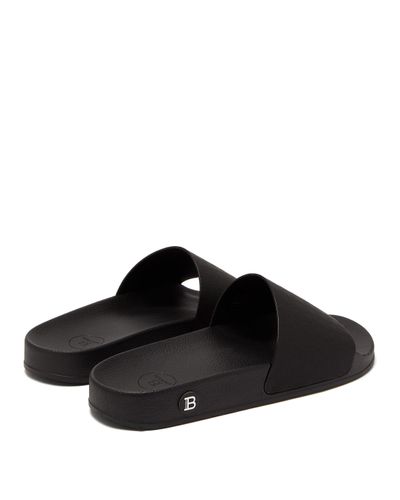 black balmain slides