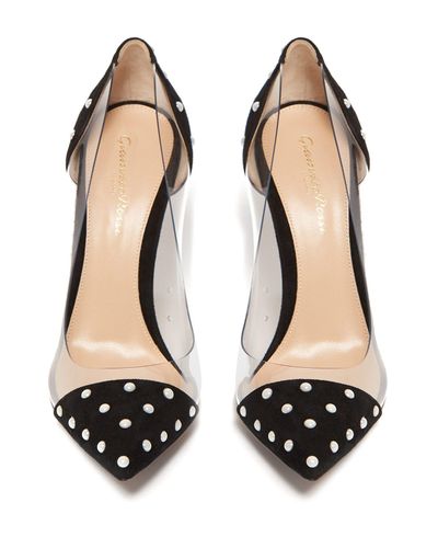 gianvito rossi polka dot pumps