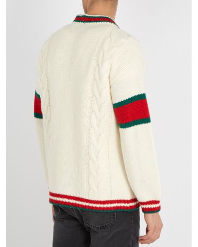 gucci cable knit sweater
