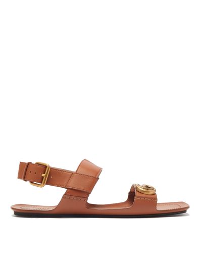 gucci tan sandals