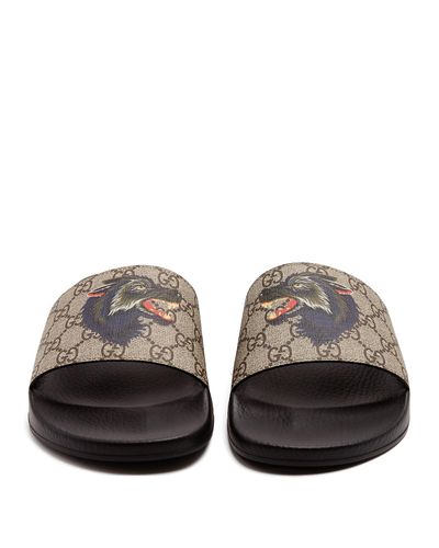 gucci slides wolf