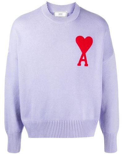 ami purple sweatshirt