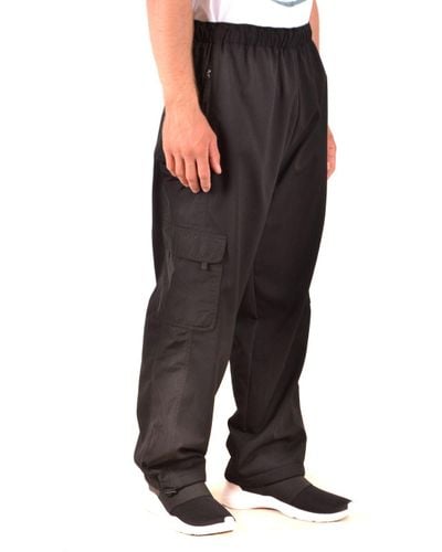 black polyester joggers