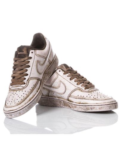 Nike Leather Sneakers in Brown for Men | Lyst