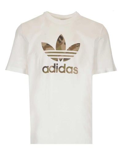 adidas Cotton T-shirt in White for Men - Lyst