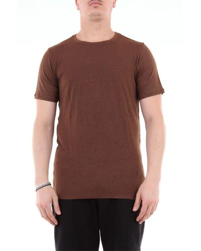 Jeordie's Cotton T-shirt in Brown for Men - Lyst