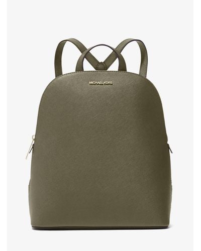 cindy large saffiano leather backpack