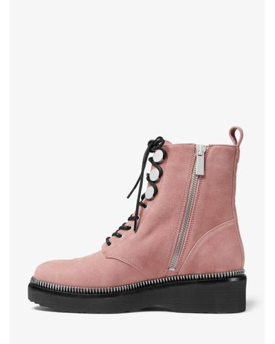 tavie suede combat boot