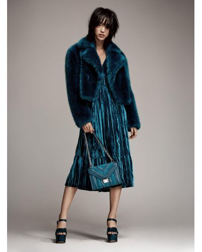ruffle wrap dress