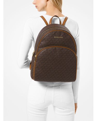 Michael michael kors abbey large logo backpack sale